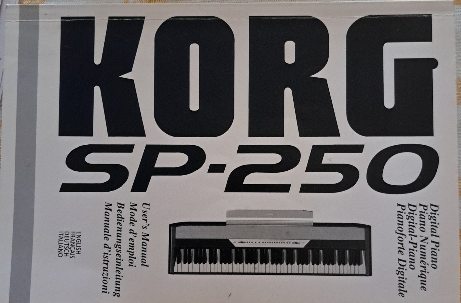 Digitale piano Korg SP-250, Ophalen, Zwart, Digitaal, Zo goed als nieuw