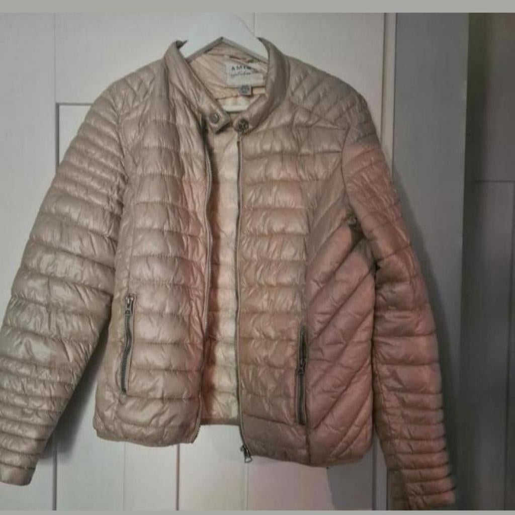 Jas voor tussendoor crème maat 42, Beige, Maat 42/44 (L), Ophalen of Verzenden, Zo goed als nieuw