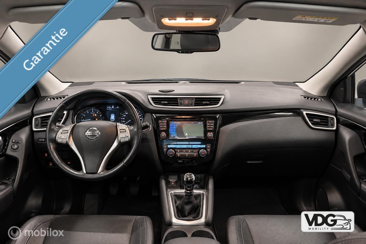 Nissan Qashqai 1.2 Tekna ✓Pano✓Trekh✓Leer✓stoel&voor, Auto's, Voorwielaandrijving, Euro 5, Gebruikt, 4 cilinders