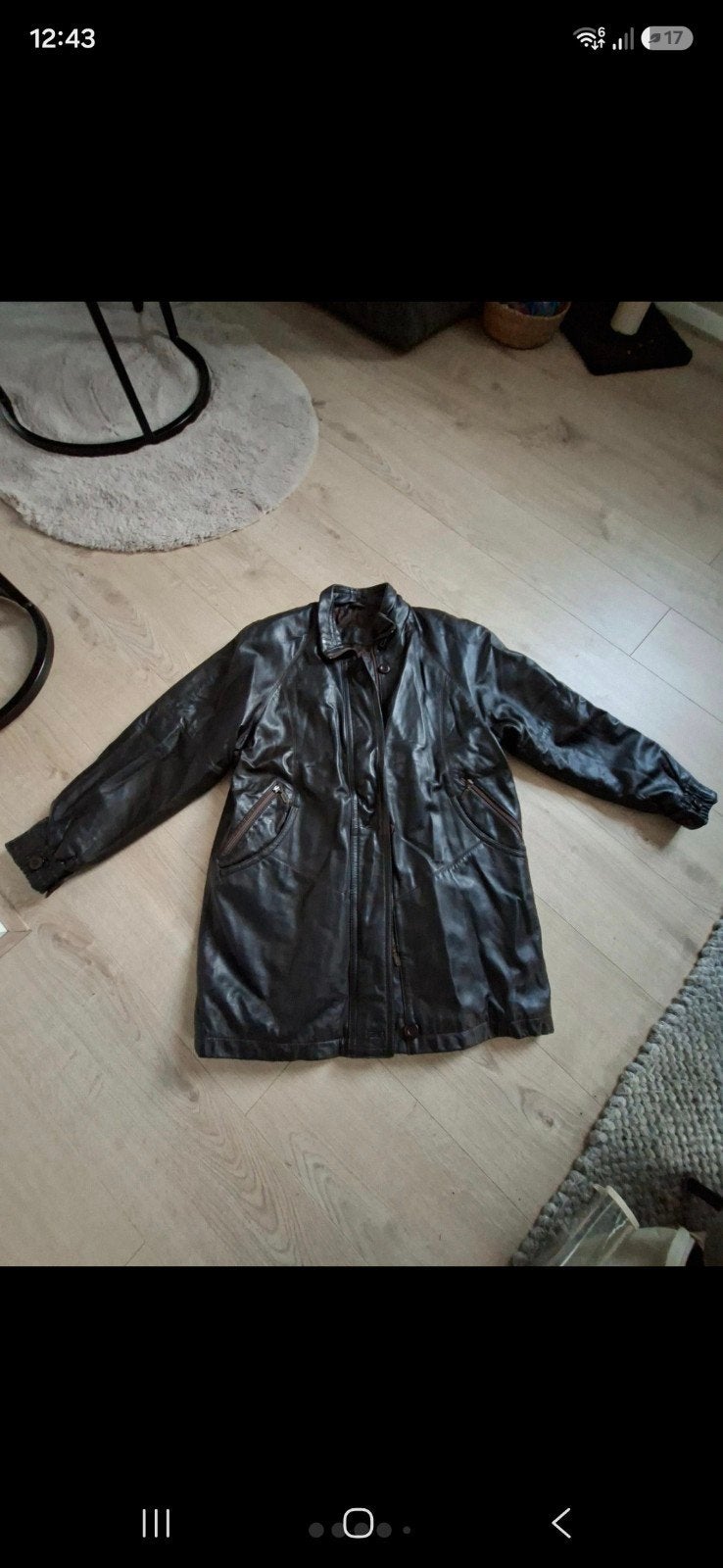 Zwarte leren jas, maat 36, Kleding | Dames, Zwart, Ophalen of Verzenden, Onbekend, Maat 36 (S)