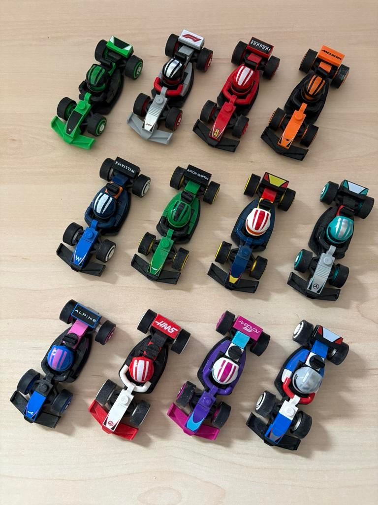 Lego 71049 F1 cars complete set 12 stuks, Overige thema's, Lego, Ophalen of Verzenden, Zo goed als nieuw