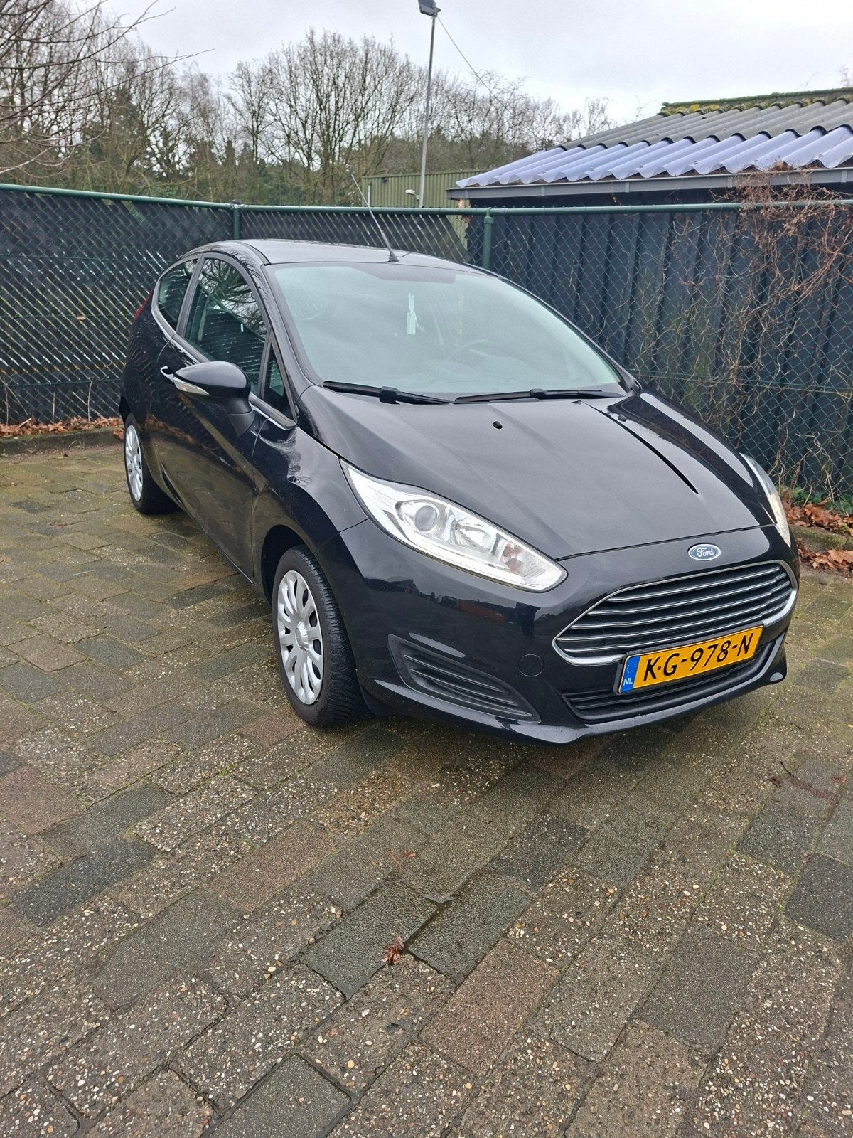 Ford Fiësta 1.0 48KW/65PK 3D 2016 Zwart, Auto's, Stof, 31 €/maand, 525 kg, Origineel Nederlands