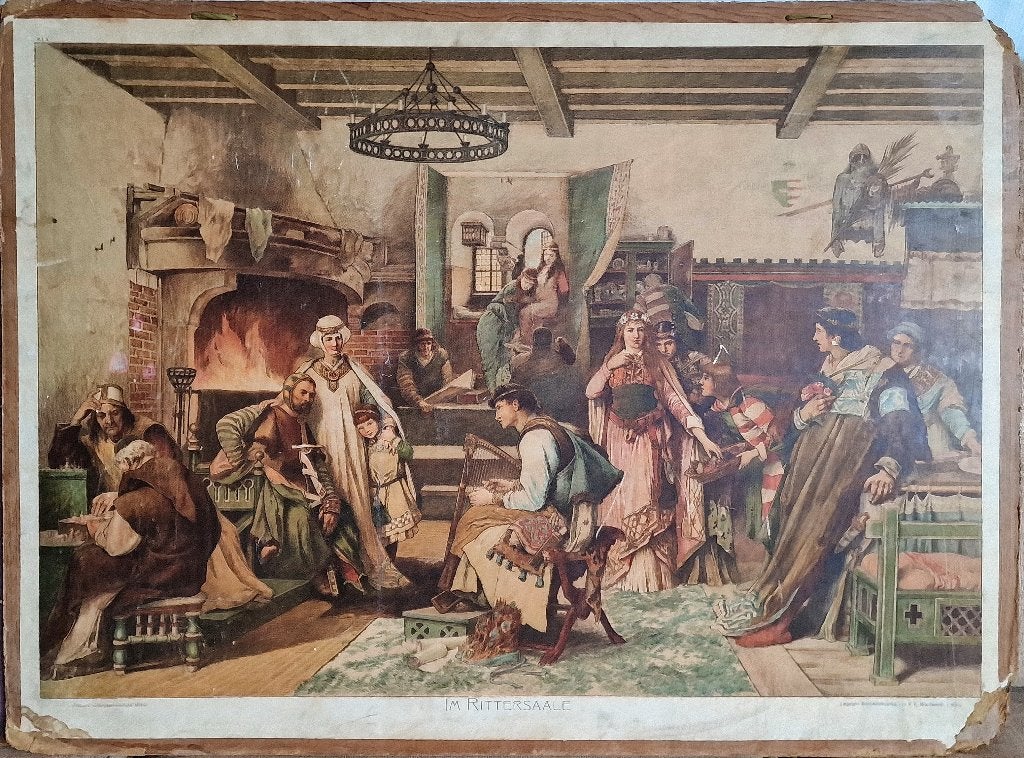 Im Rittersaale (XIII. Jahrhundert), Antiek en Kunst, Ophalen, Geschiedenis