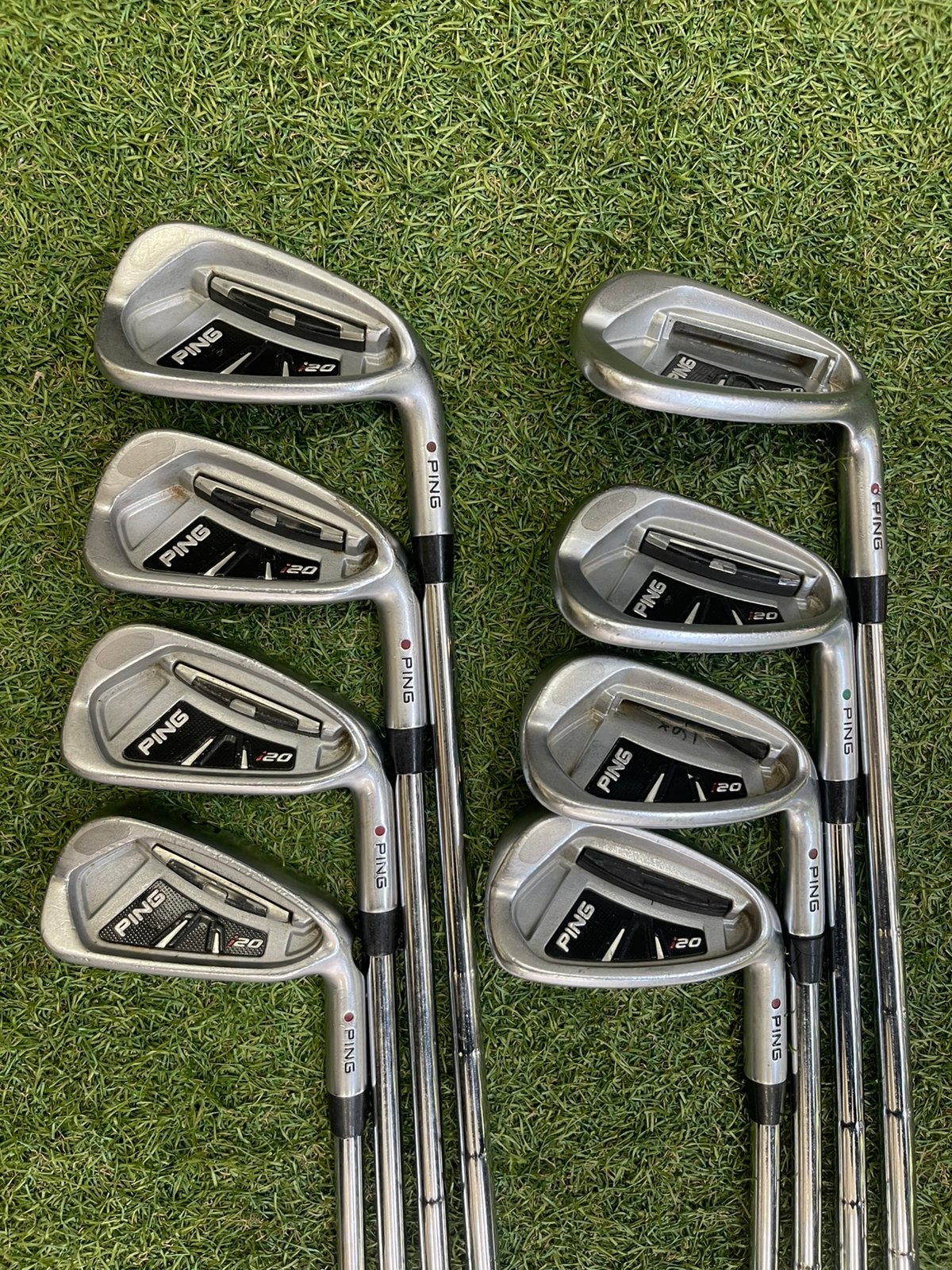 Ping I20 ijzerset 5-9,pw,gw,sw +0,5” (rode stip), Set, Gebruikt, -, -