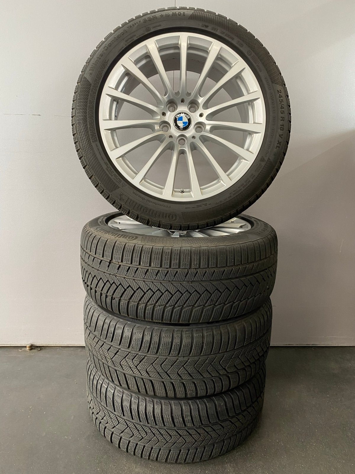 BMW 18 inch winterset 5 serie 4 serie G30/G31/G22 t/m G26, Ophalen, 18 inch, Banden en Velgen, Winterbanden