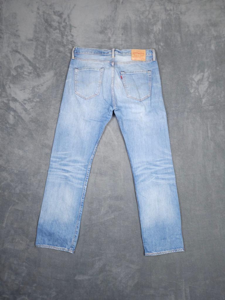 Levis Broek 501 W34 L32 Straight Fit Lichtblauw Jeans., Blauw, ., Ophalen of Verzenden, Zo goed als nieuw
