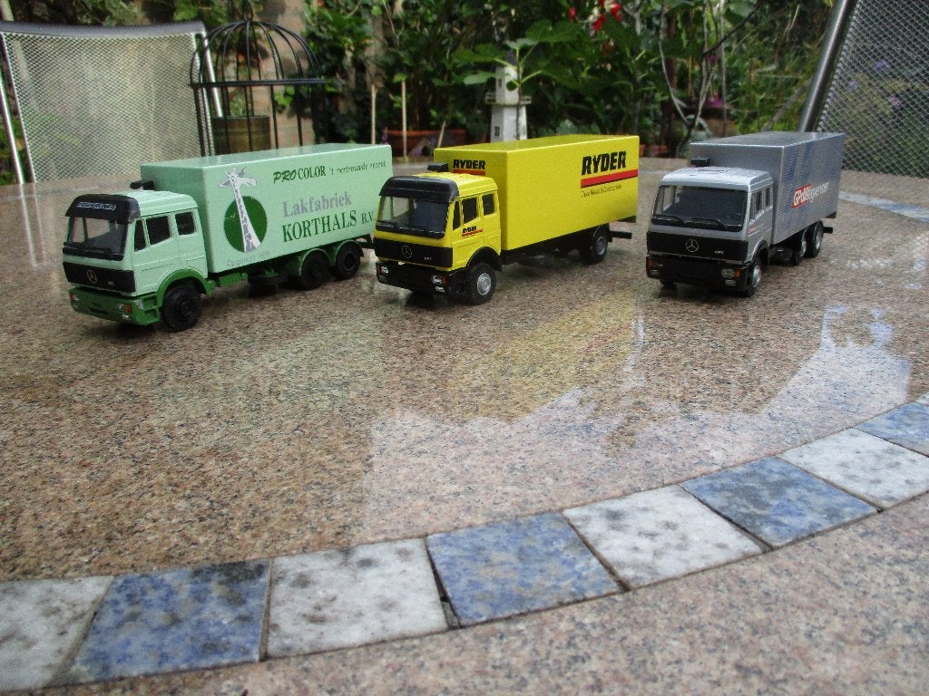 Lion Toys Mercedes SK EPS 3 stuks, Verzenden, Zo goed als nieuw, Bus of Vrachtwagen, Lion Toys