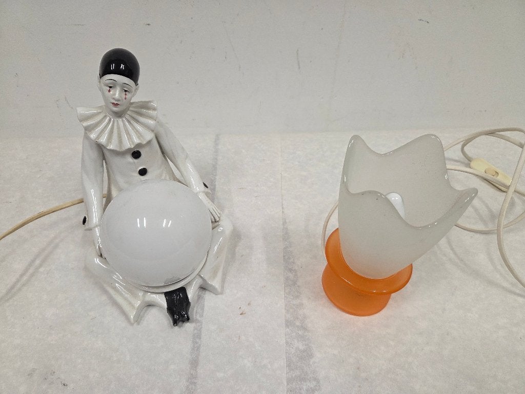 Pierrot D. Bassano keramiek lamp, Ophalen of Verzenden, Gebruikt, Keramiek