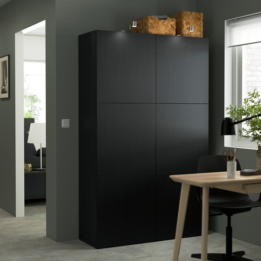 IKEA LAPPVIKEN Deuren voor BESTÅ - Zwartbruin, Ophalen, Zo goed als nieuw