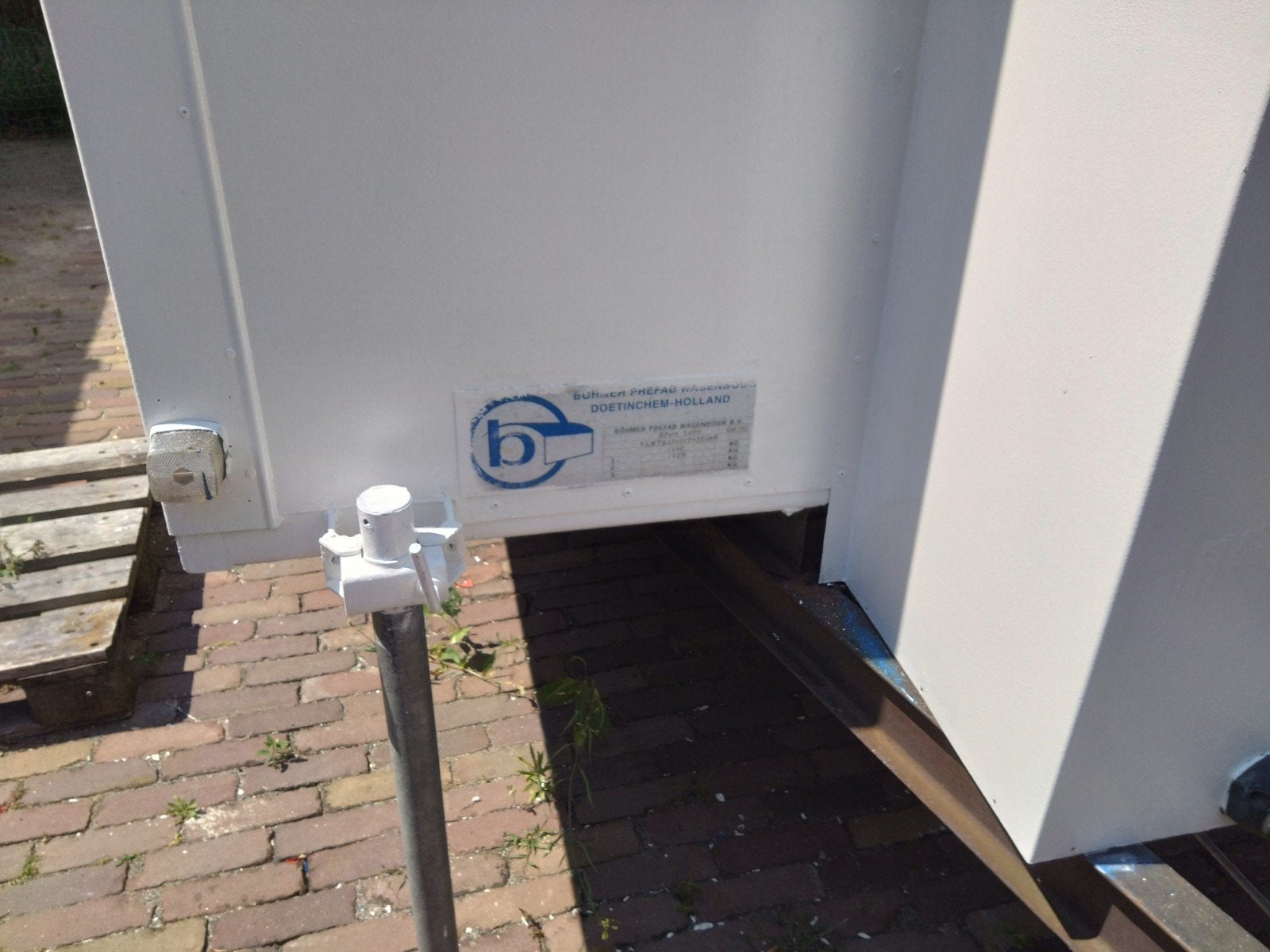 Robuuste witte aanhangwagen/caravan, multifunctioneel, Particulier, Rondzit, Overige merken