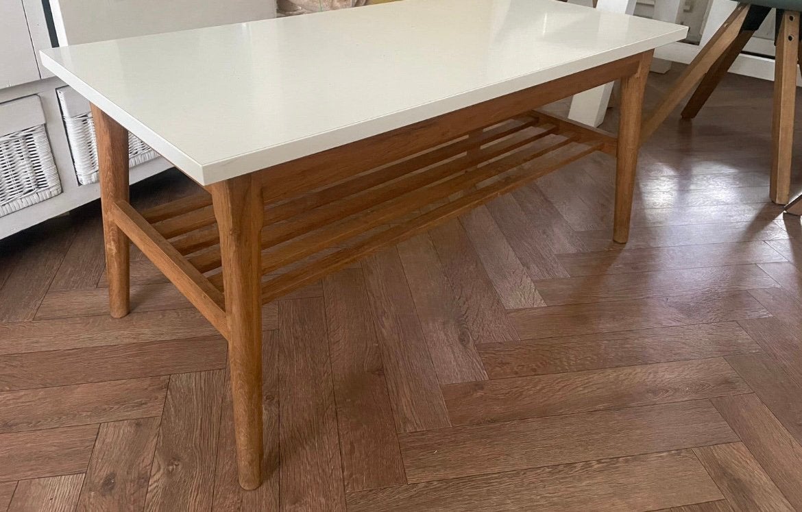 Salontafel eik, Ophalen, 100 tot 150 cm, 50 tot 100 cm, Zo goed als nieuw