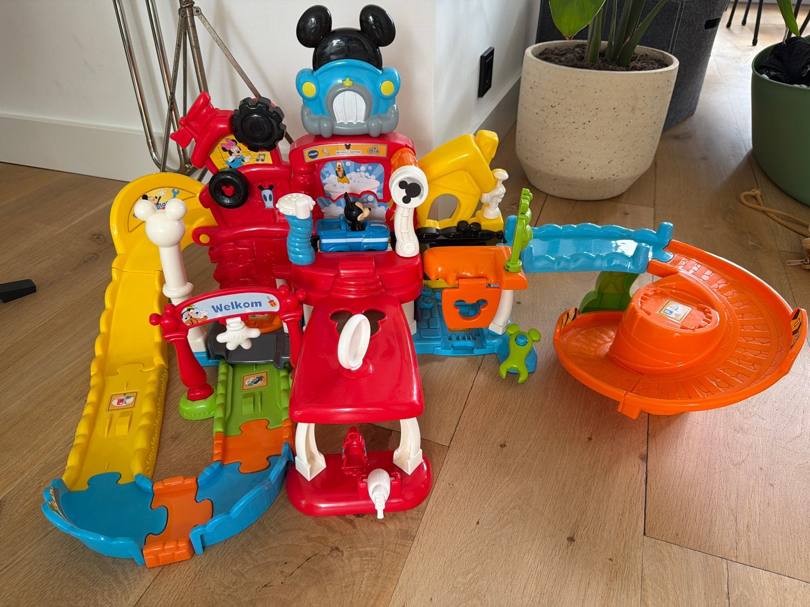 Mickey Mouse Autobaan VTech Toet Toet Auto's, Zelf te bouwen, Elektrisch, Ophalen, Overige merken