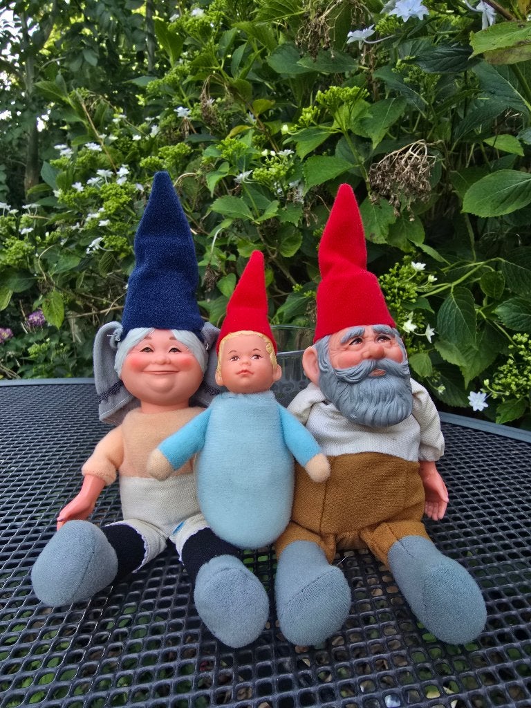 Vintage  Mattel Kabouter set, David Lisa en Danny, Ophalen of Verzenden, Gebruikt