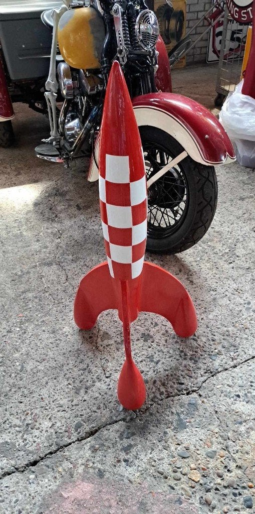 Kuifje raket verzamel decoratie beeld mancave, Ophalen, Zo goed als nieuw, Overige typen