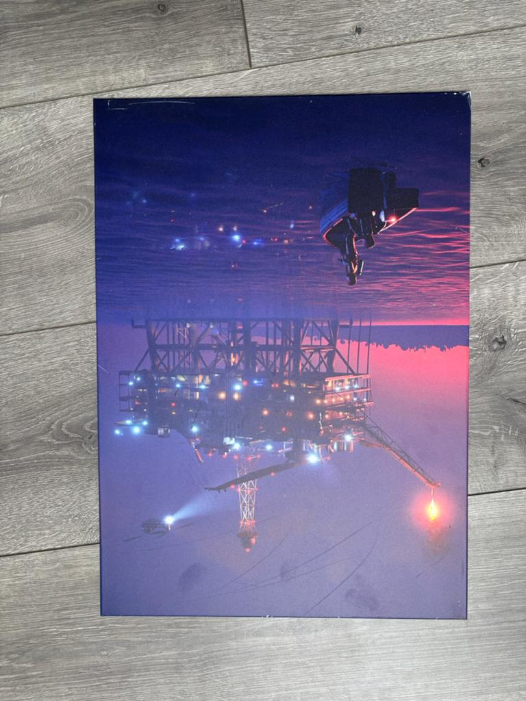 Displate oil rig, Ophalen of Verzenden