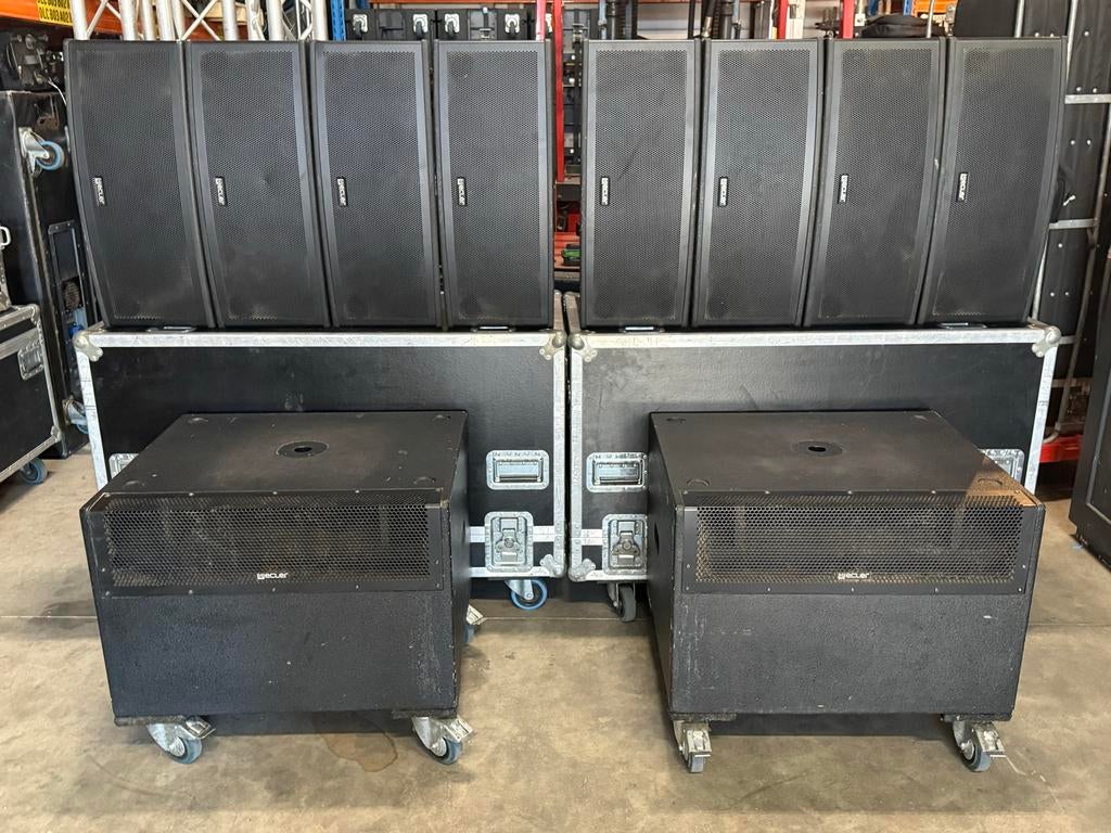 Ecler vaste installatie set 8x Dacord H208i 2x SB212, Audio, Tv en Foto, Luidsprekers, Gebruikt, Overige typen, 120 watt of meer
