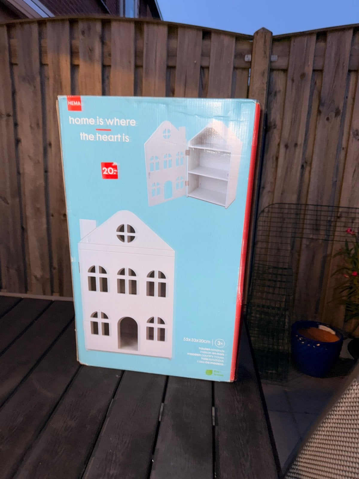 Hema Grachtenpand Poppenhuis NIEUW ONGEBRUIKT, Ophalen of Verzenden, Nieuw, Poppenhuis