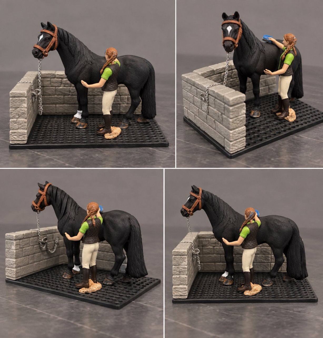Schleich paardenwasplaats met paard & verzorger, Verzamelen, Ophalen, Zo goed als nieuw