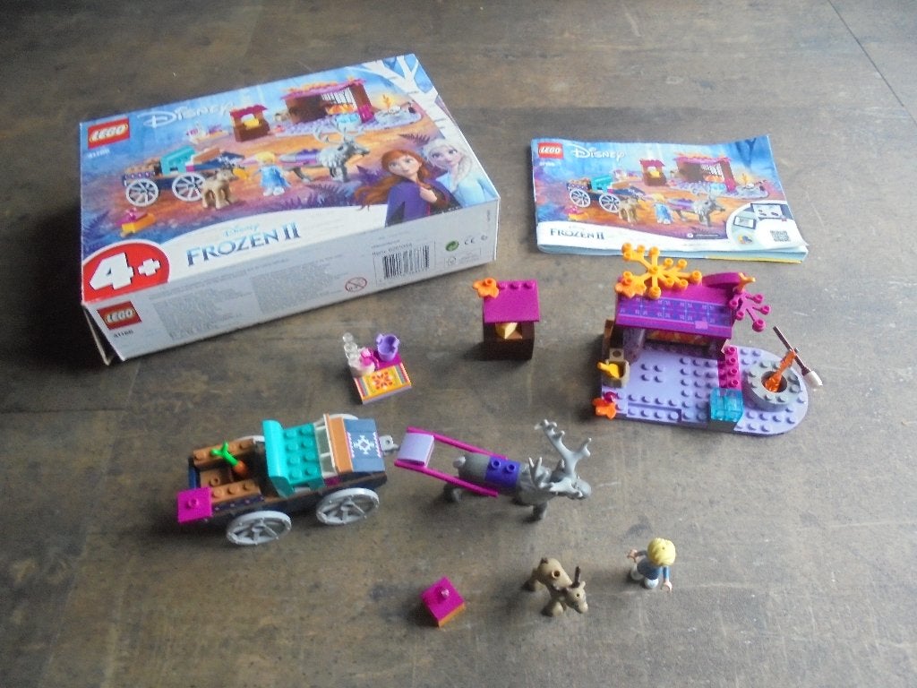 Lego Frozen II Elsa & The Reindeer Carriage Set (zie foto's), Gebruikt, Lego, Ophalen of Verzenden, Disney
