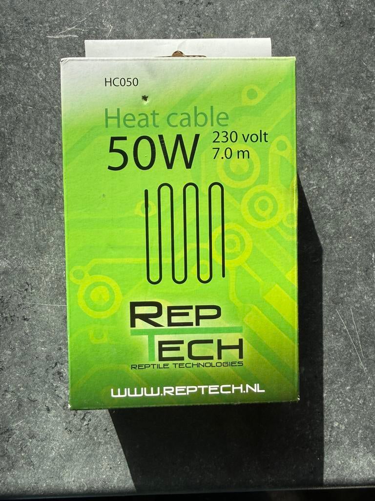 Warmtekabel Reptech 50W 7 meter, Dieren en Toebehoren, Ophalen, Zo goed als nieuw, Overige typen