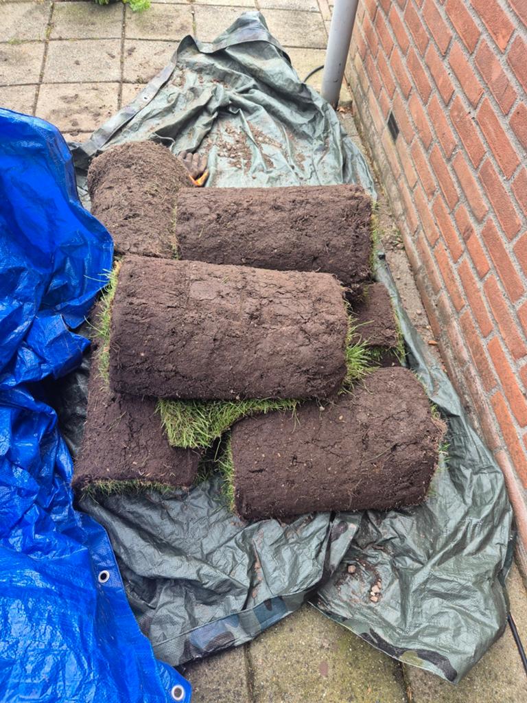 Gratis graszoden 7m2 vandaag ophalen, Tuin en Terras, Ophalen, Nieuw