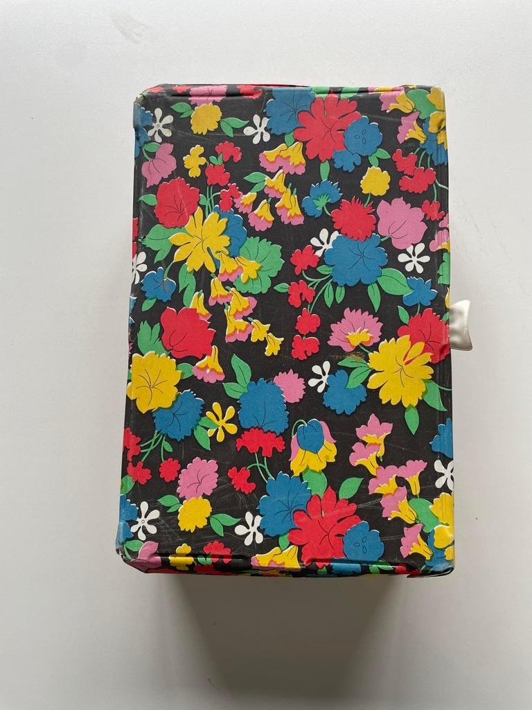 Vintage Koffertje Jaren '70 Bloemenprint A4 Formaat, Ophalen of Verzenden, Gebruikt