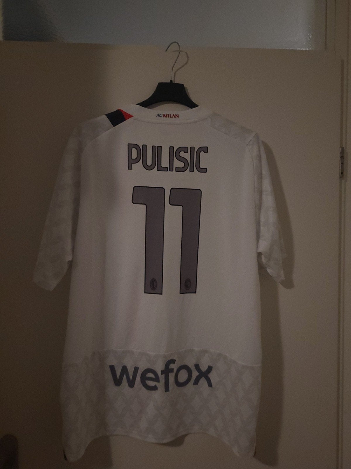 origineel Ac Milaan shirtje Pulisic, Ophalen of Verzenden, Zo goed als nieuw, Maat 56/58 (XL), Zwart