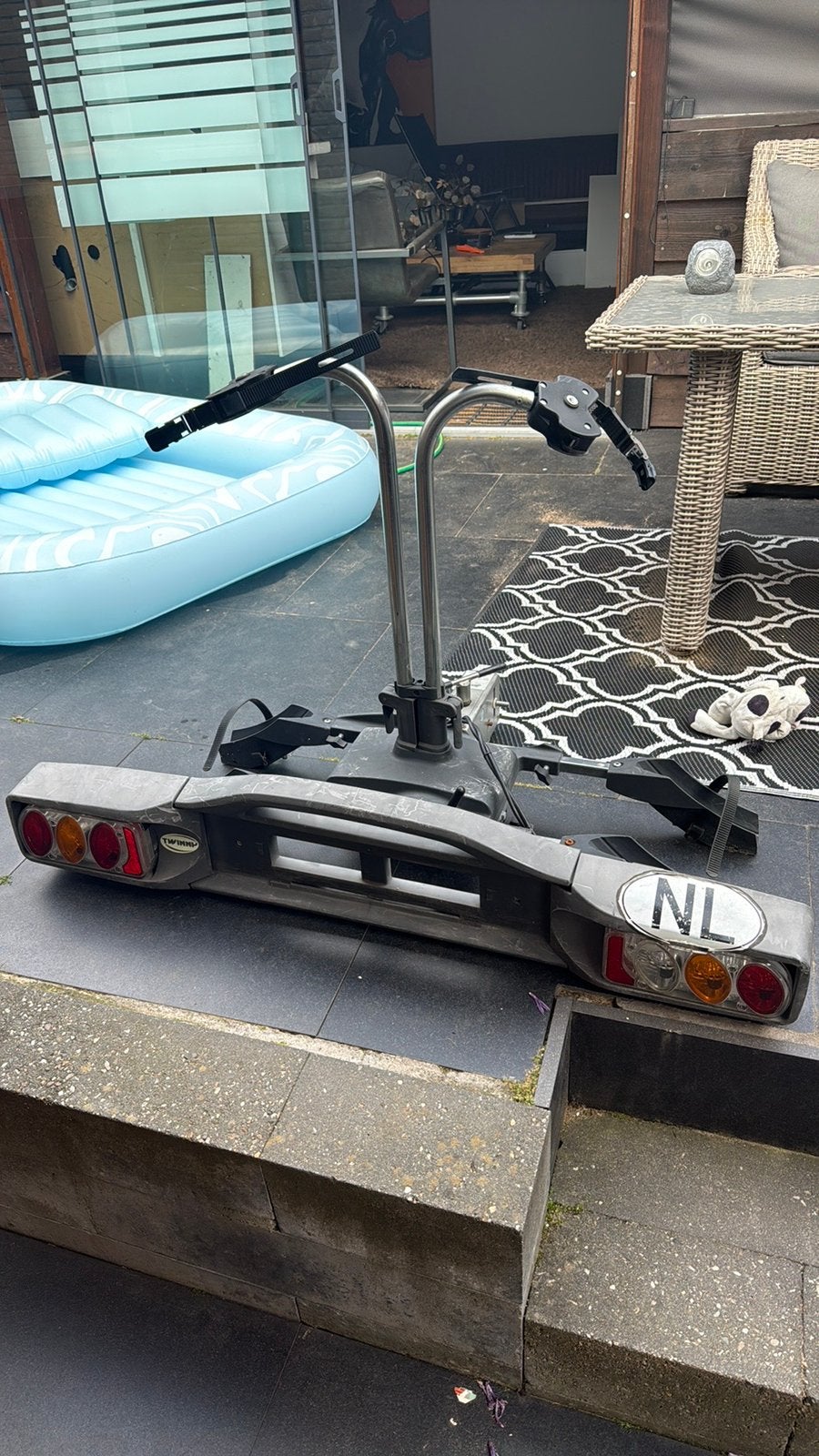 Twinny load swing fietsdrager FFK, Ophalen, 2 fietsen, Gebruikt, Trekhaakdrager