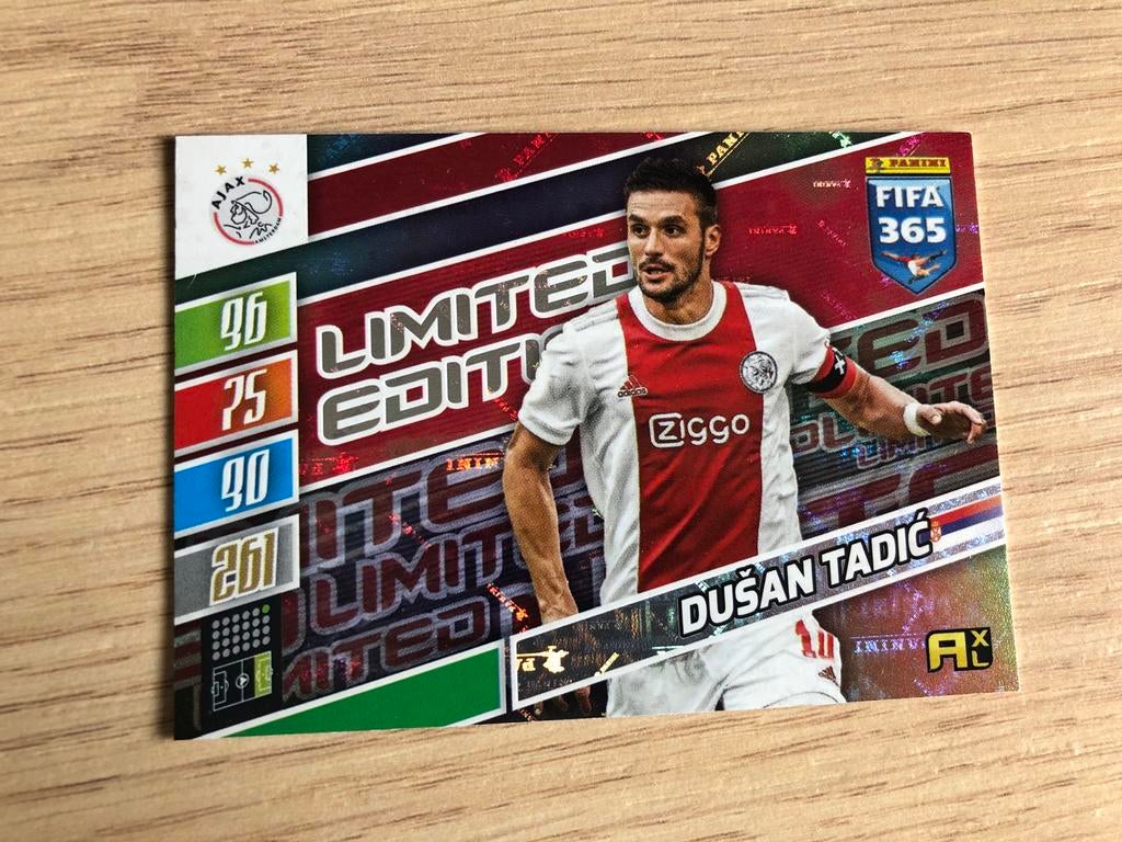 Dusan Tadic Limited Edition FIFA 365 Ajax Spelerskaart, Ophalen of Verzenden, Zo goed als nieuw, Ajax, Spelerskaart