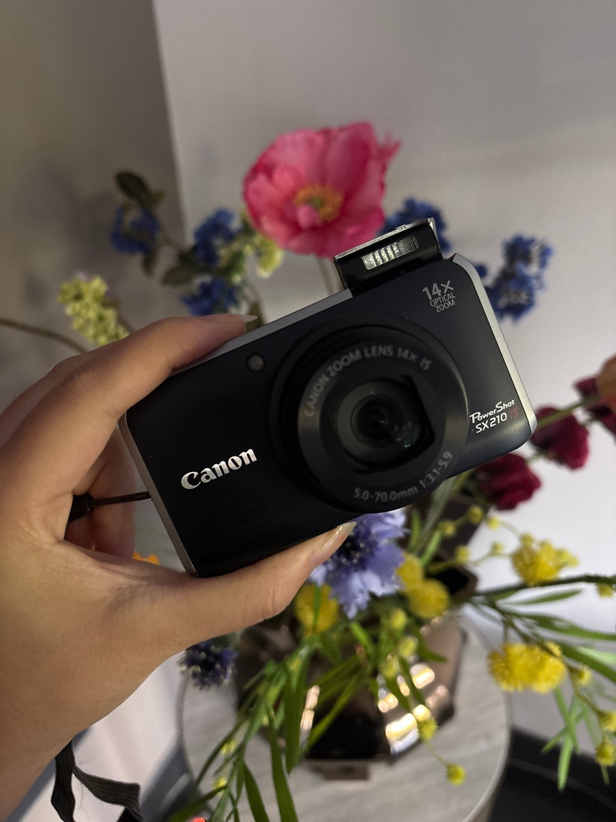 Digitale camera Canon PowerShot SX210 IS, 14 megapixels, Gebruikt, Canon, Beeldstabilisatie