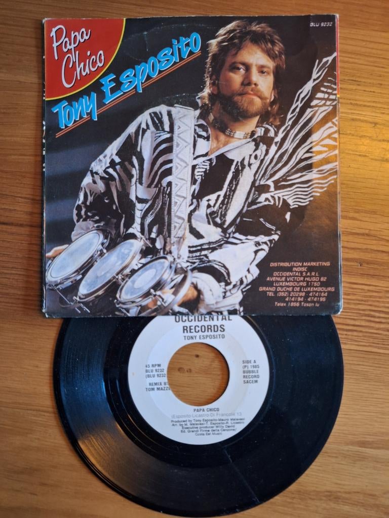 Tony Esposito - Papa Chico vinyl single (1985), Ophalen of Verzenden, Gebruikt
