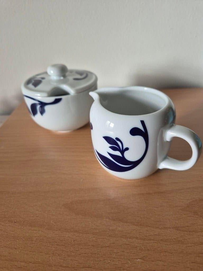 Roomstel blauw - wit Mosa - Douwe Egberts - 1753-2003, Verzenden, Nieuw, Overige stijlen, Kop(pen) en/of Schotel(s)