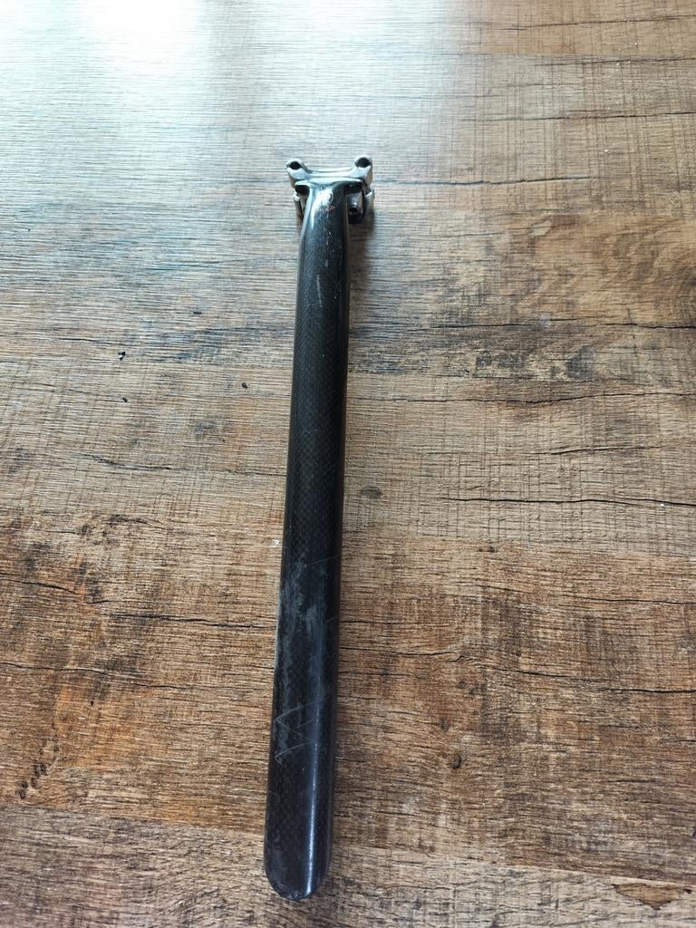 Carbon zadelpen 30 mm, Gebruikt, Racefiets, Ophalen of Verzenden, Zadel