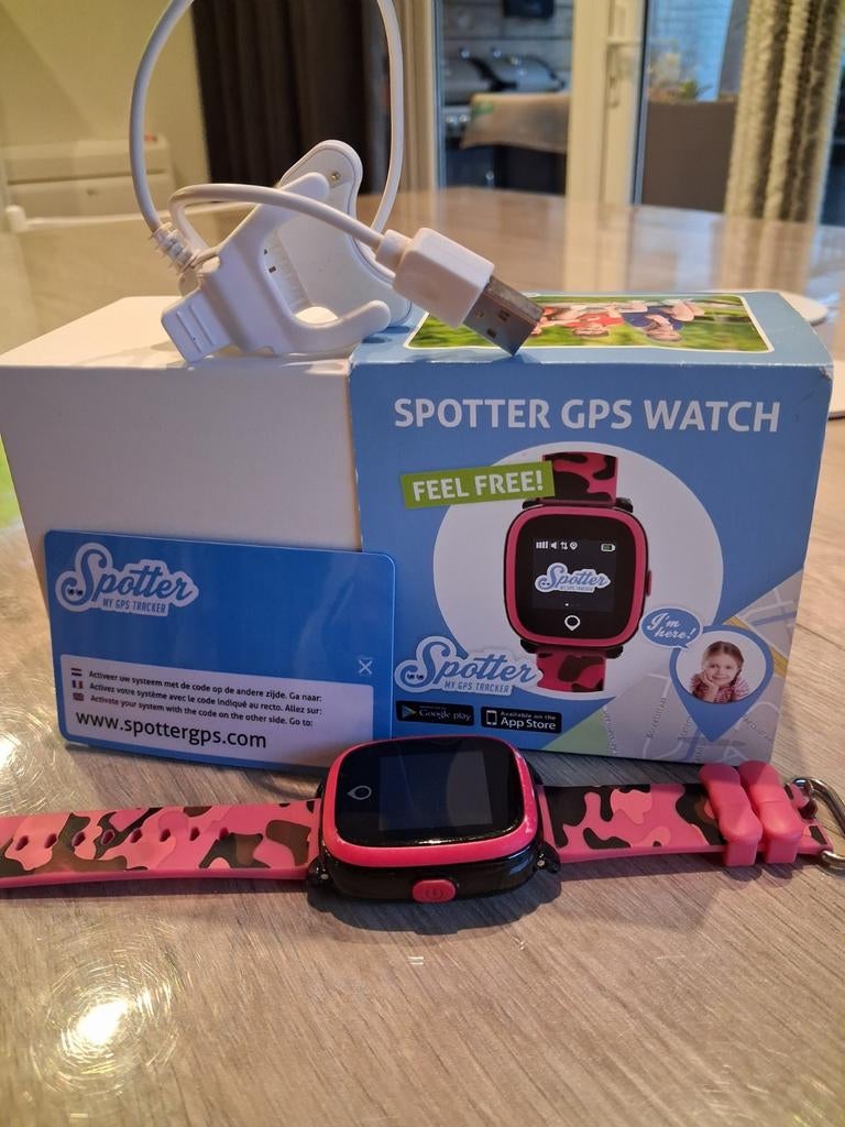 Spotter GPS Watch roze camouflage, Ophalen of Verzenden, Zo goed als nieuw, Roze, Meisje