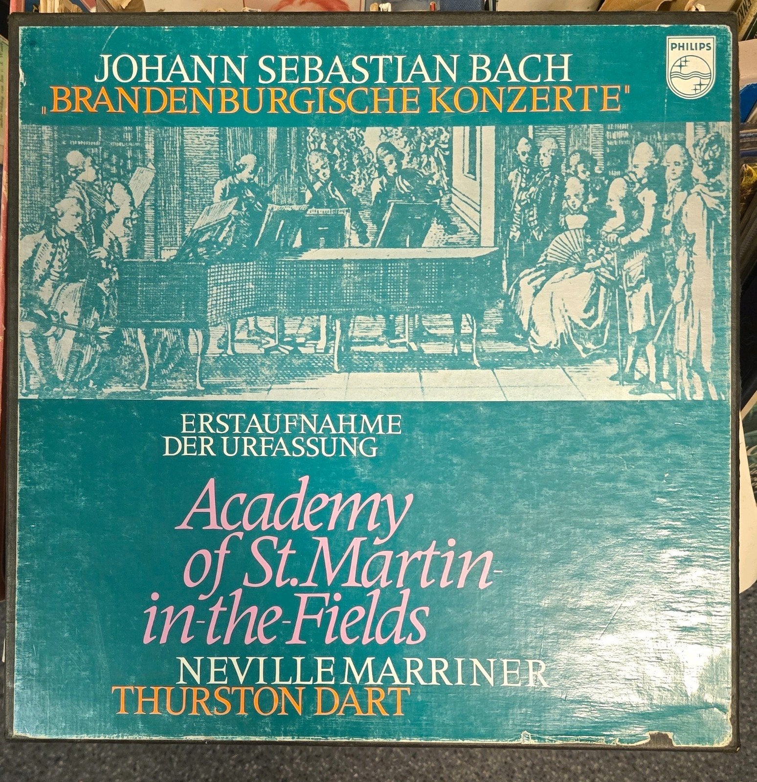 J.S. Bach - Brandenburgse Concerten (Oude elpee album), Gebruikt, Overige typen, Ophalen of Verzenden, 12 inch