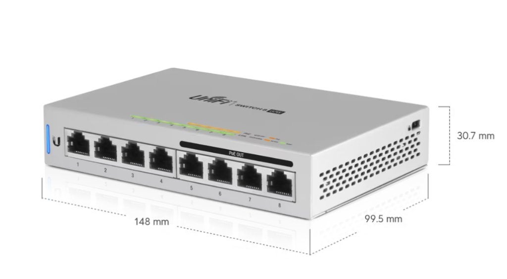 Ubiquiti UniFi US-8-60W | Managed 8-Poorts PoE Switch, Ophalen of Verzenden, Zo goed als nieuw