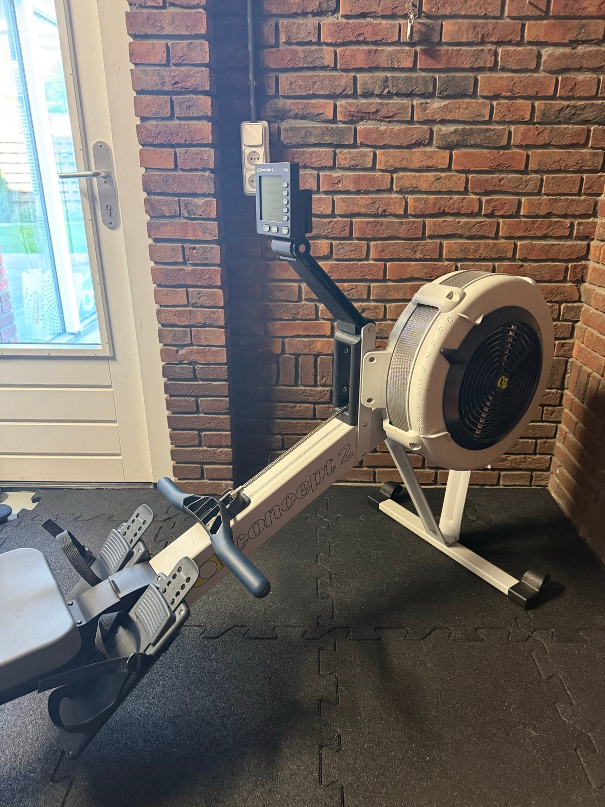 Concept 2 Roeitrainer - Model D PM5 - Zo goed als nieuw., Ophalen, Armen, Zo goed als nieuw, Metaal
