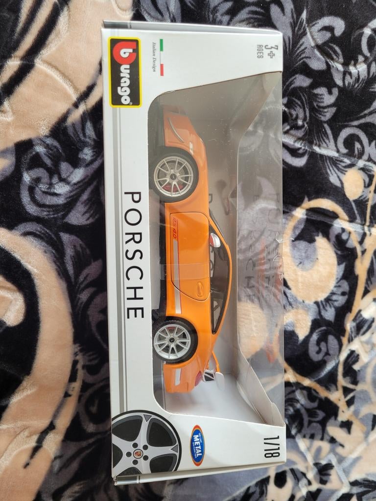 Burago Porsche 911 GT3 RS 4.0 modelauto 1:18, Ophalen of Verzenden, Nieuw, Auto, Bburago