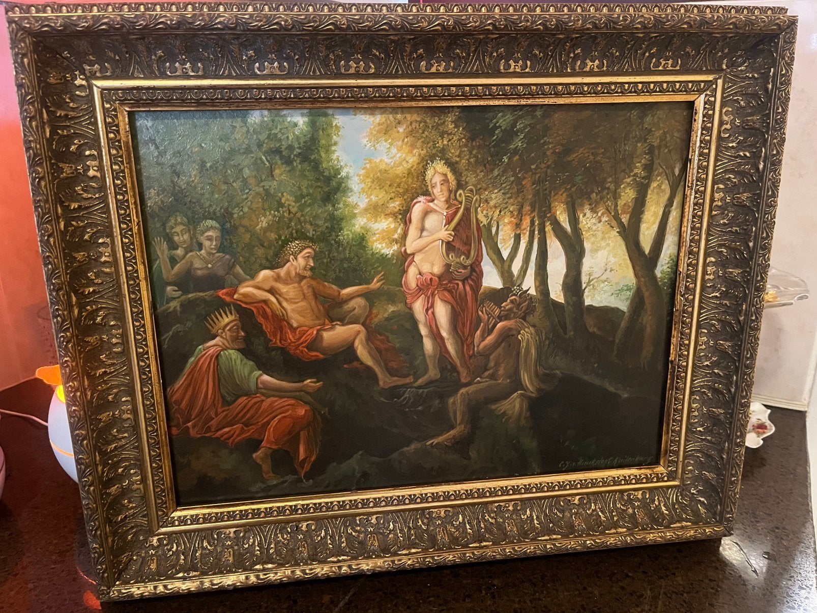 Oude olieverf schilderij, Antiek en Kunst, Ophalen