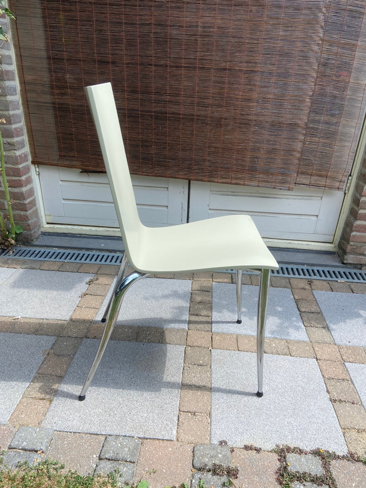 4 creme kleurige Philippe Starck eetkamer stoelen Olli Tango, Ophalen, Gebruikt, Overige kleuren, Vier