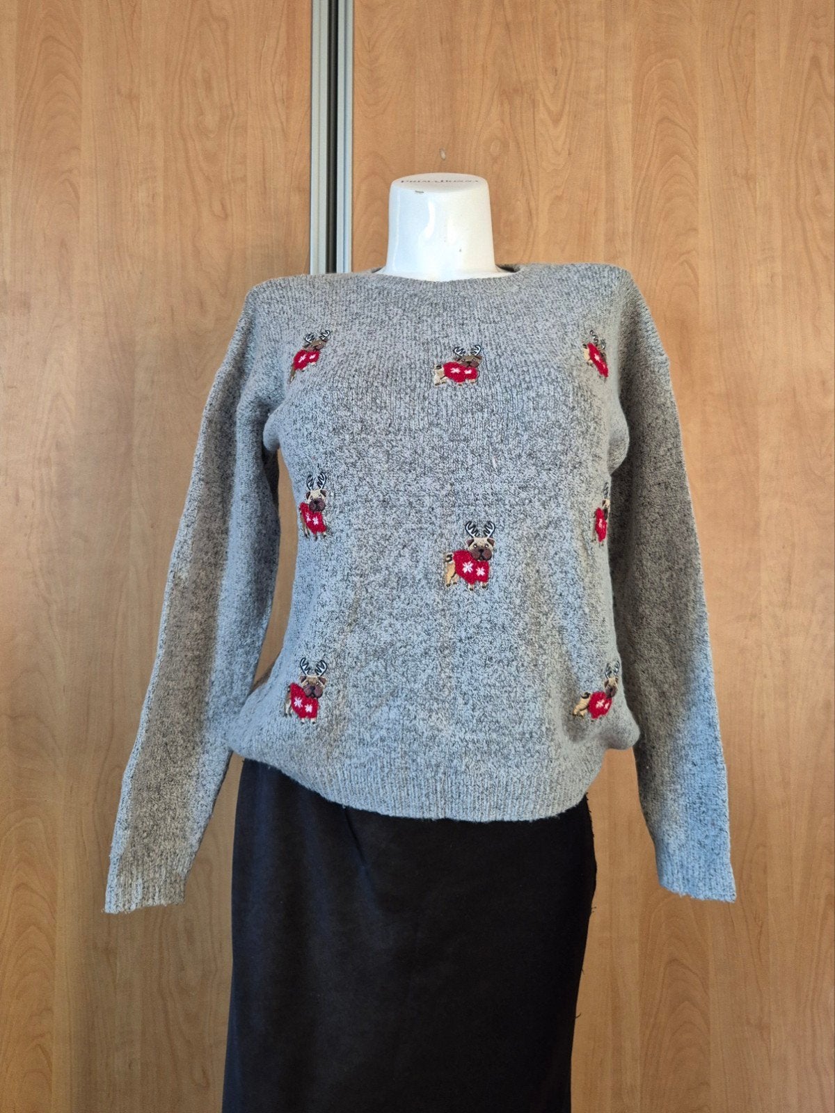 Primark Kersttrui met rendierhondjes - Maat M, Kleding | Dames, Maat 38/40 (M), Primark, Ophalen of Verzenden, Zo goed als nieuw