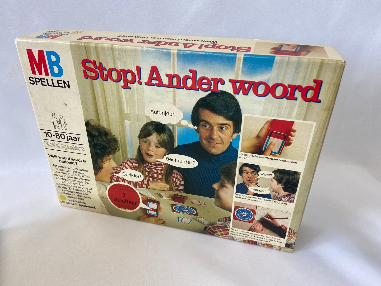 MB spellen, Stop! Ander woord, Hobby en Vrije tijd, Gezelschapsspellen | Bordspellen, Ophalen of Verzenden, Gebruikt, MB