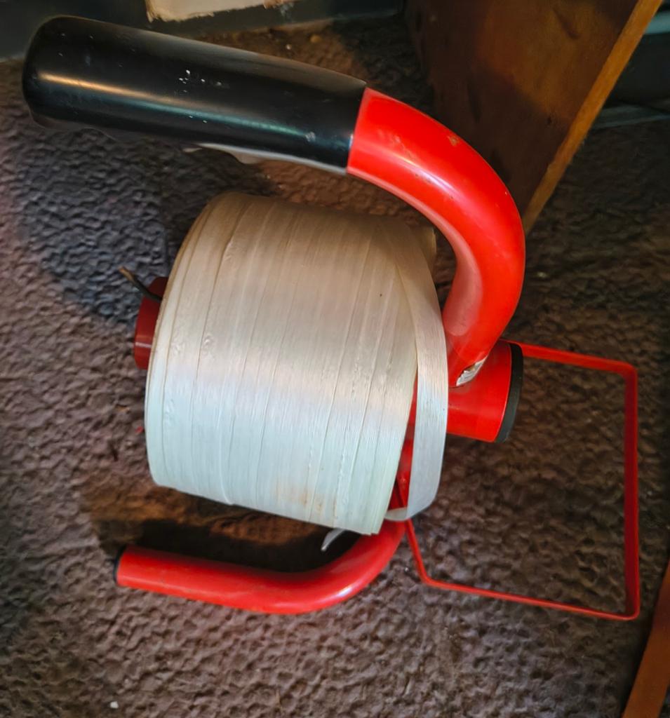 Spanbanden set met spanner en afroller, Doe-het-zelf en Verbouw, Ophalen, Gebruikt