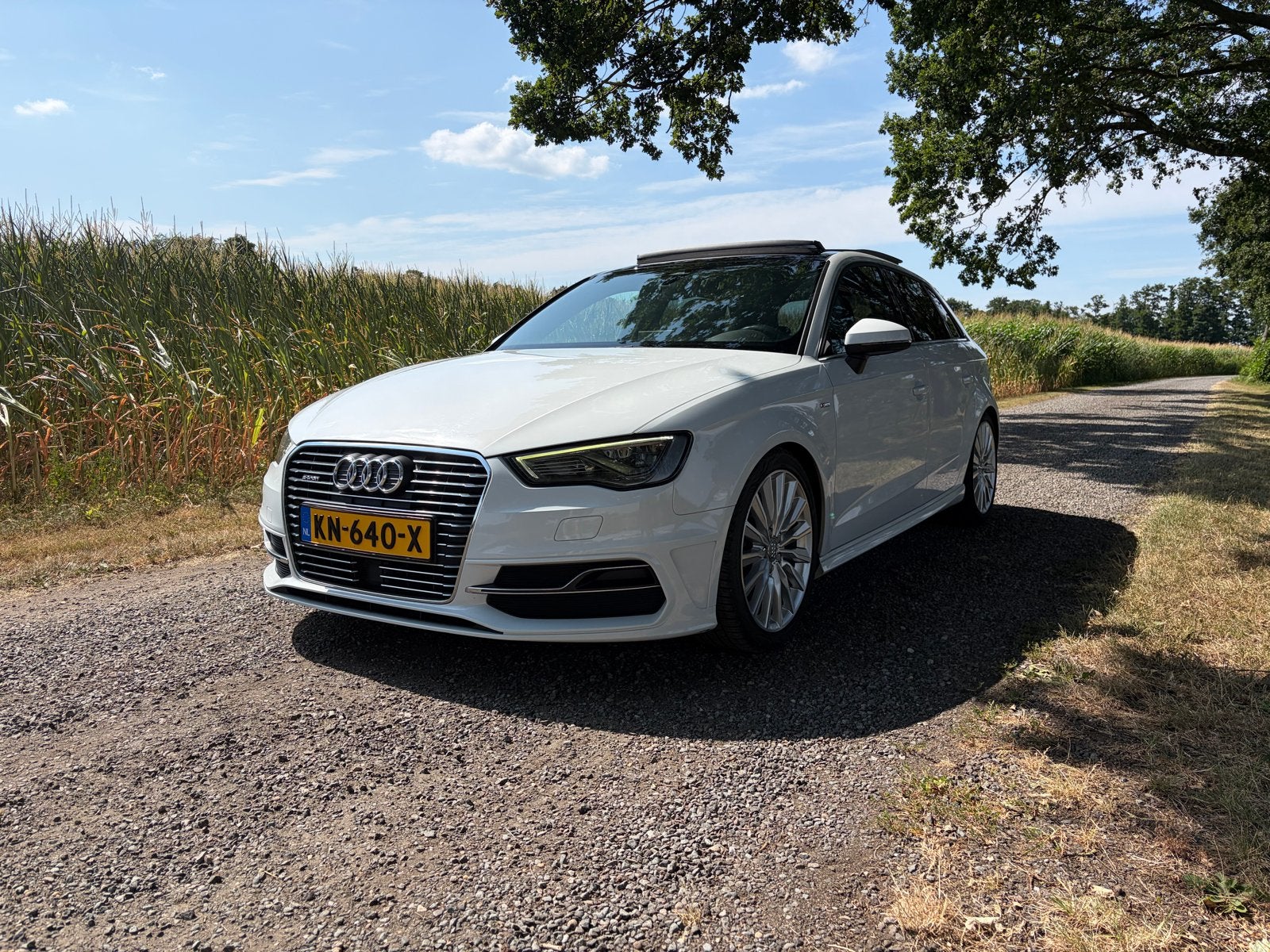 Audi A3 1.4 Tfsi 204pk E-tron Phev S Tronic 2015 Wit, Auto's, Multifunctioneel stuurwiel, Zwart, 4 cilinders, Leder en Stof