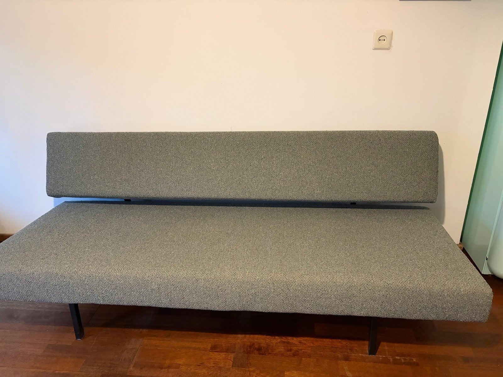 Spectrum slaapbank groen - Strak design, Gebruikt, 150 tot 200 cm, Tweepersoons, 75 tot 100 cm