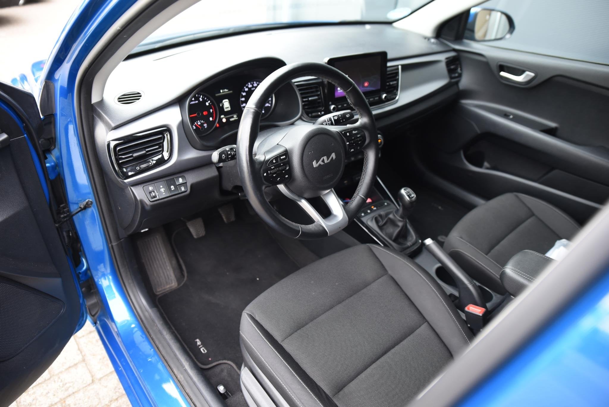 Kia Rio 1.0 TGDI DynamicPlusLine, Voorwielaandrijving, Gebruikt, Euro 6, Blauw