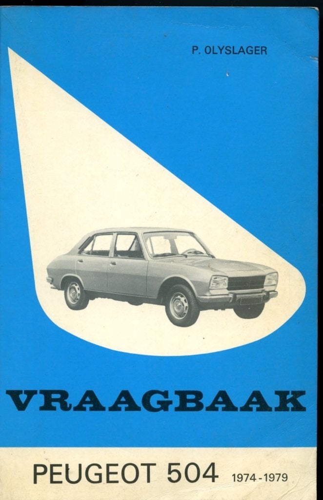 Peugeot 504 vraagbaak 1974-1979 en instructieboekje, Ophalen