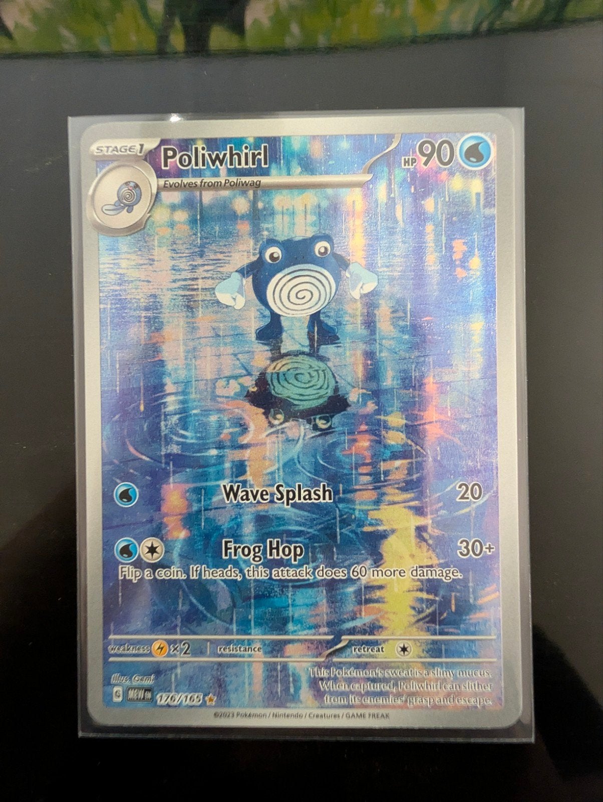 Poliwhirl 170/165 | Pokémon 151, Ophalen of Verzenden, Zo goed als nieuw, Losse kaart, Foil