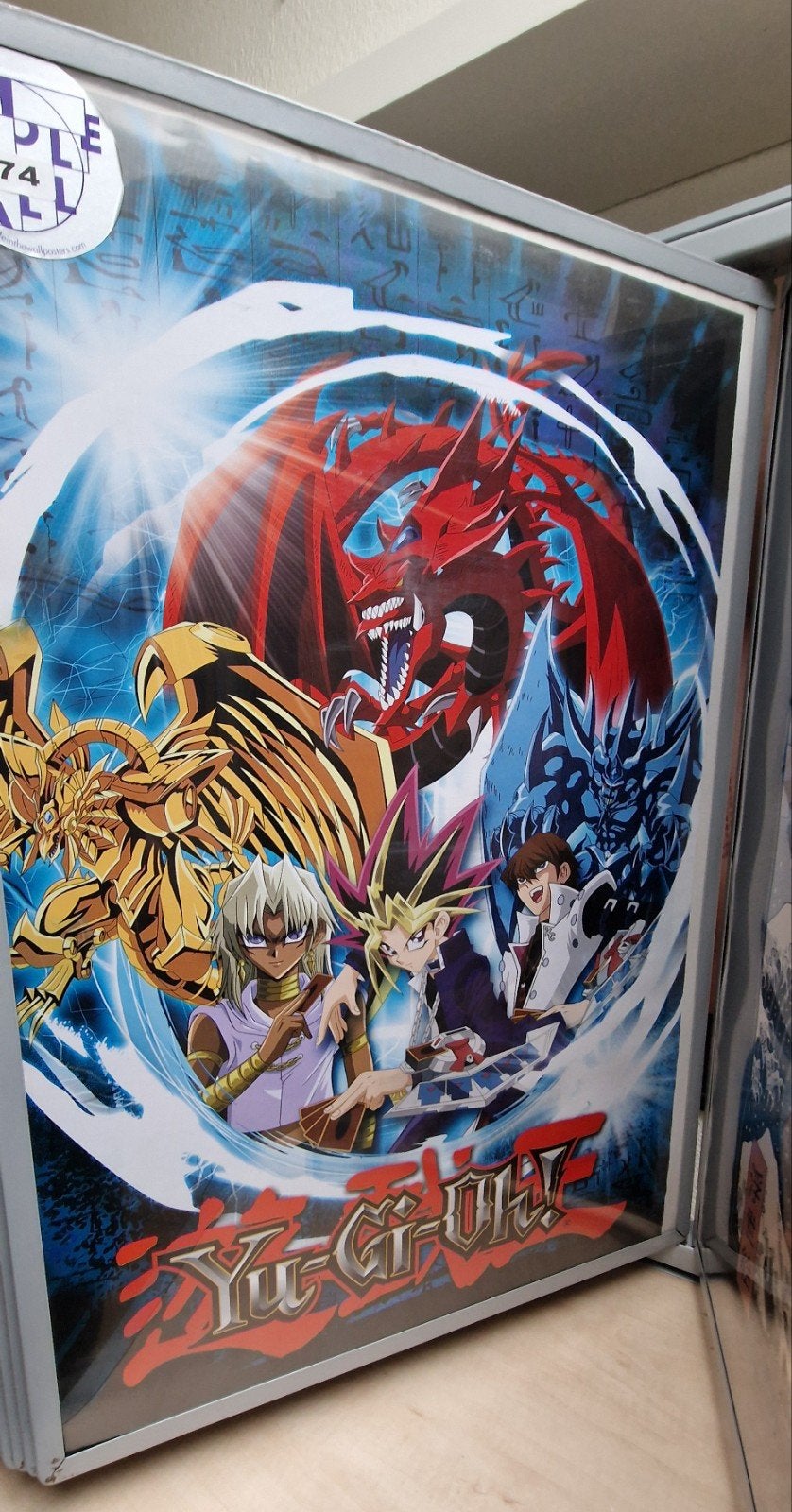 Yu-Gi-Oh! Kaartenmap met Slifer, Obelisk en Ra, Ophalen of Verzenden, Gebruikt, Overige typen