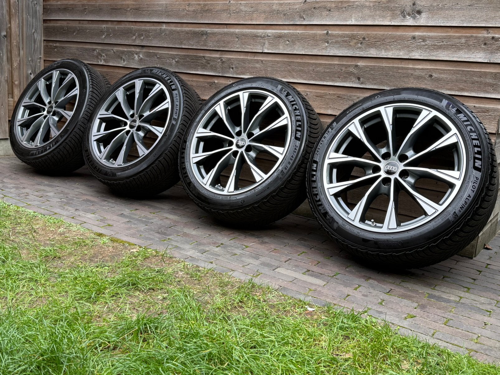 Orig DEMO Audi A6 C9 19 inch velgen + Michelin winterbanden, 19 inch, 245 mm, Banden en Velgen, Nieuw